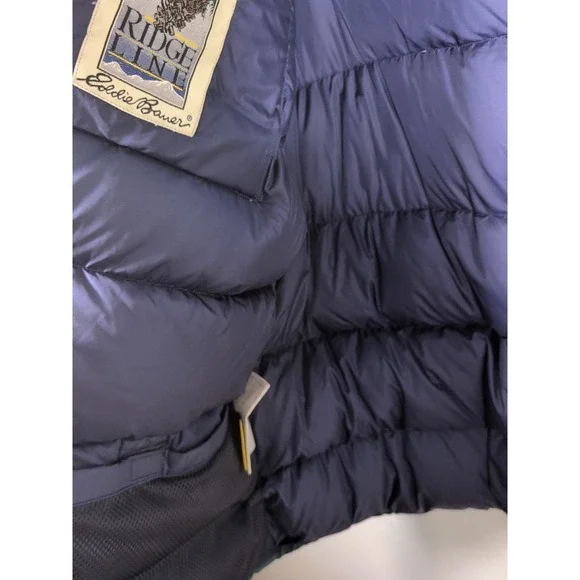 Vintage Eddie Bauer Ridgeline Goose Down Goretex Wool Jacket Mens L - Picture 7 of 13